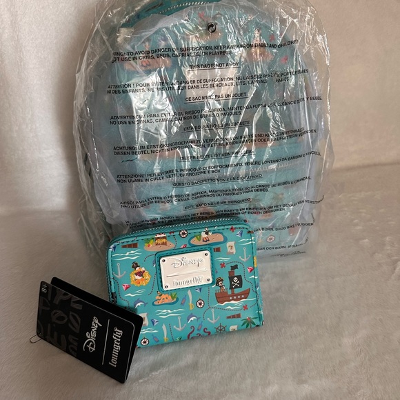 Loungefly Mickey Pirate Adventure Backpack with Matching Wallet - Picture 5 of 8